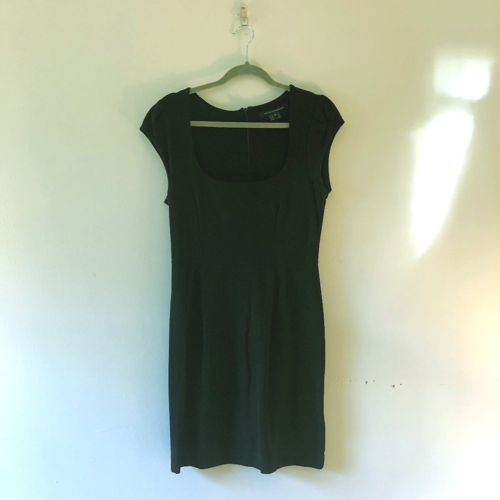 French Connection Low scoop cotton mini dress